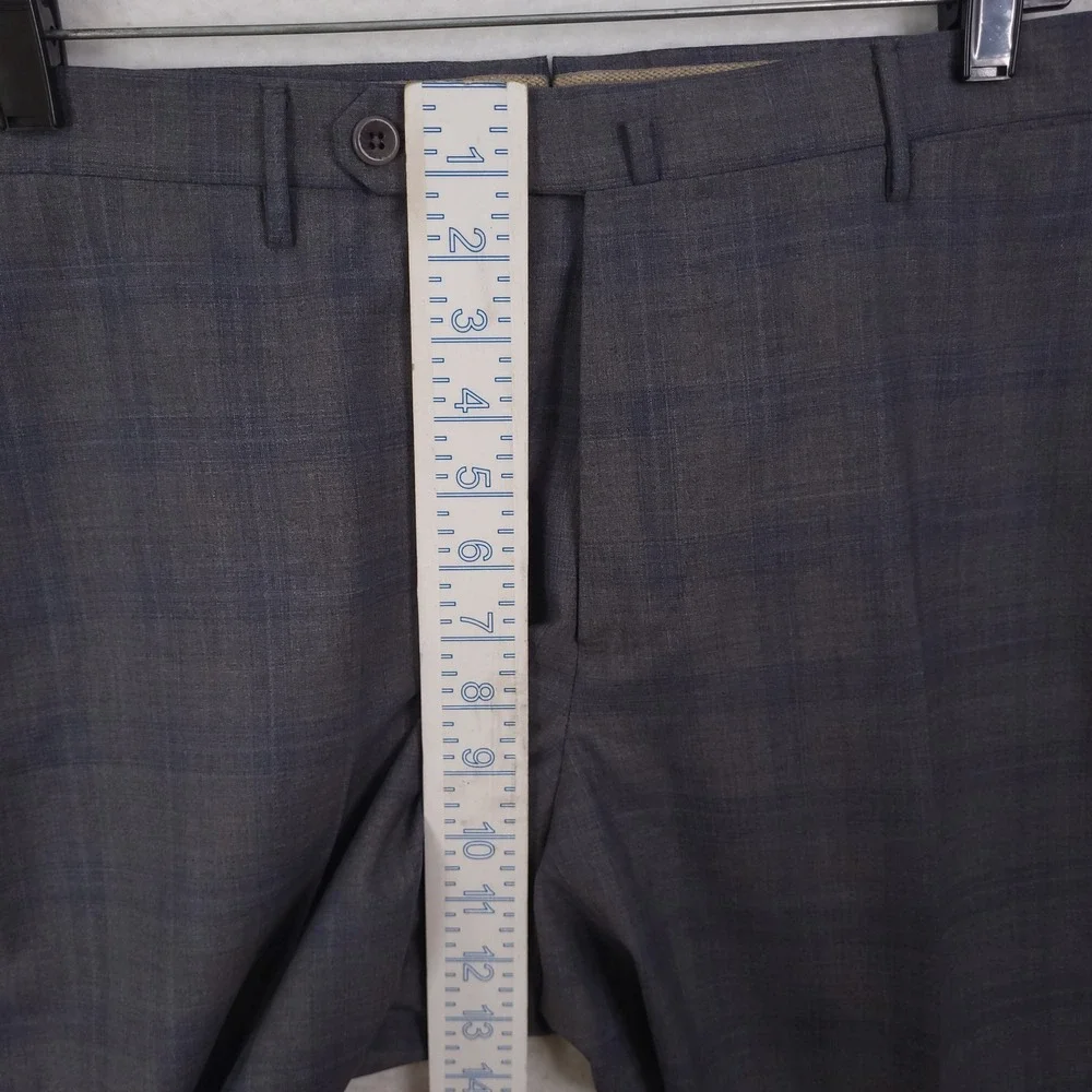 Incotex Dress Pant Men36 Fits 34x29 Plaid Super 130s Wool Classic Fit Pattern B